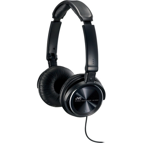 JVC HAS360 Lightweight OnEar Headphones (Black) HAS360B B&H