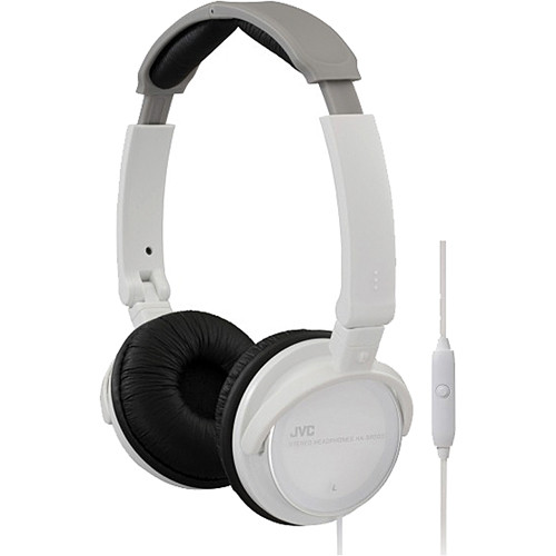 JVC HASR500 Lightweight OnEar Headphones (White) HASR500W
