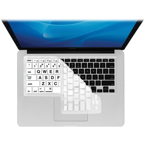 KB Covers Large Type Keyboard Cover - Clear w/ White Buttons