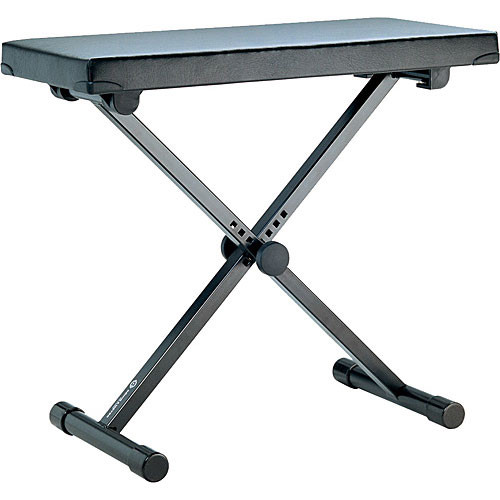 K&M 14076 Keyboard Bench (Black) (Extra Wide)