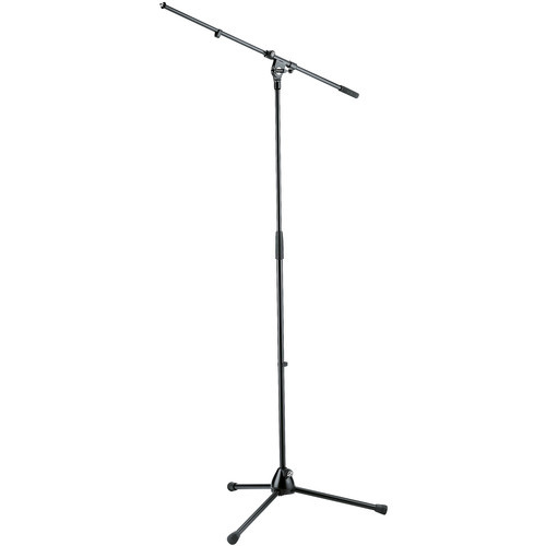 K&M 21020 Tripod Microphone Stand with Boom (Black)
