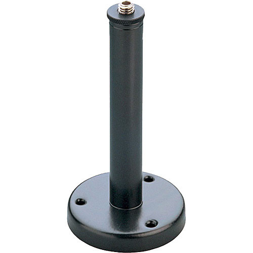 K&M 221A Microphone Flange Mount with 6 Inch Tube and 5/8