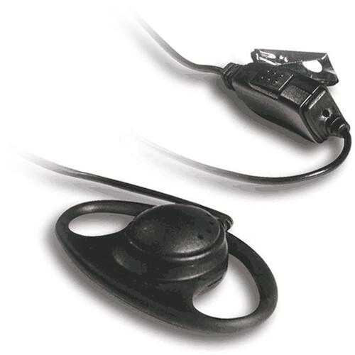 Kenwood Model KHS-27 D-Ring Headset with In-Line Push-to-Talk Mic
