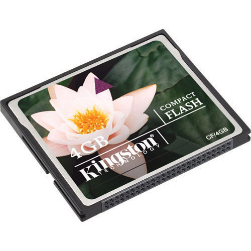 Kingston 4GB Compact Flash Memory Card CF/4GB B&H Photo Video