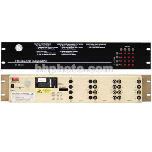 Knox Video Technologies RS44U Audio Matrix Switcher, RS4X4HB AO