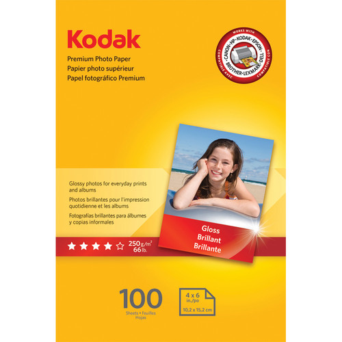 Kodak Premium Photo Paper Gloss 4x6 100 1034388 Bandh 7746