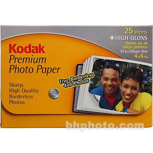 Kodak Kodak Premium Photopaer HIGH Gloss A6 20 10 X 15 Cm (A6) Carta