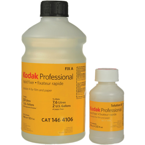 Kodak Rapid Fixer Solutions A & B for Black & White Film & Paper
