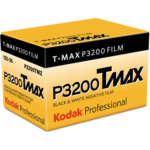 Kodak Professional T-Max P3200 Black and White Negative Film (35mm Roll Film 36 Exposures)
