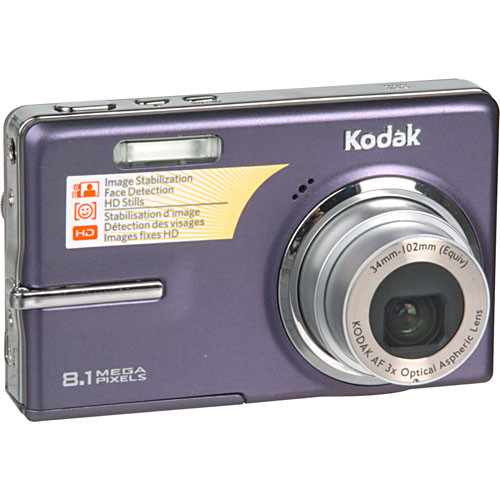 Kodak EasyShare M893 IS Digital Camera (Purple) 1725043 B&H