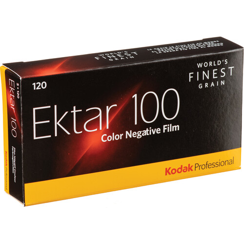 Kodak Professional Ektar 100 Color Negative Film (120 Roll Film 5-Pack)