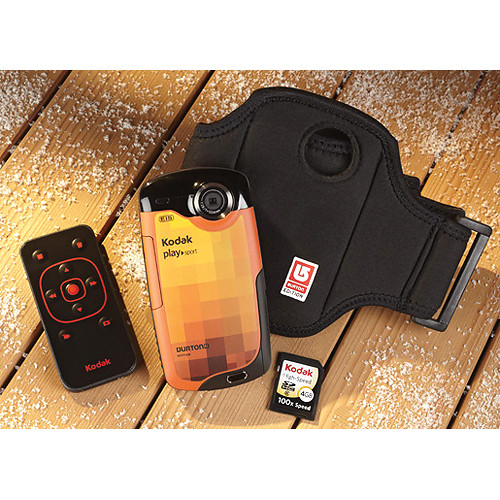 Kodak ZX3 PlaySport Video Camera Bundle (Burton Edition) 1030758