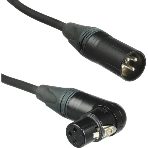 Kopul Premium Performance 3000 Series Neutrik XLR M to Angled XLR F Microphone Cable (20' Black)