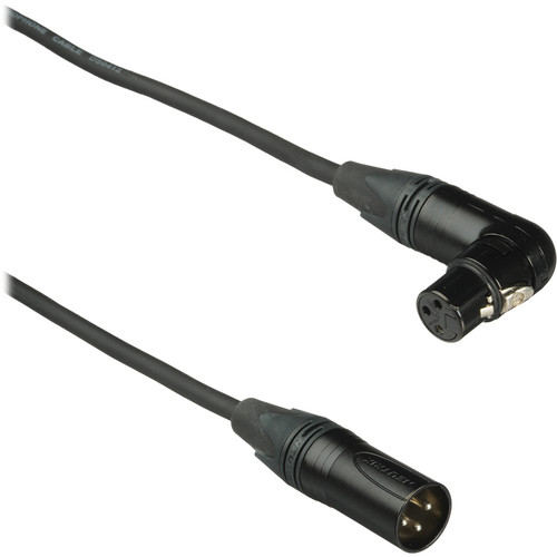 Kopul Studio Elite 4000 Series XLR M to Angled XLR F Microphone Cable (1.5' Black)