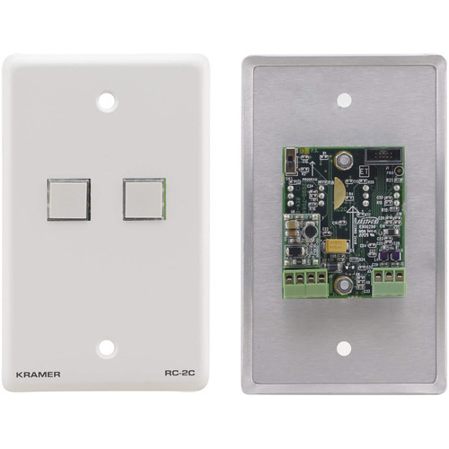 Kramer RC-2C(W) 2-Button Control Keypad (White)