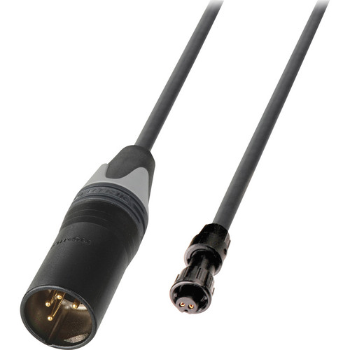Laird Digital Cinema AJ-PWR5-03 4-Pin XLR Male to AJA Type Micro-Con-X 2-Pin Power Cable