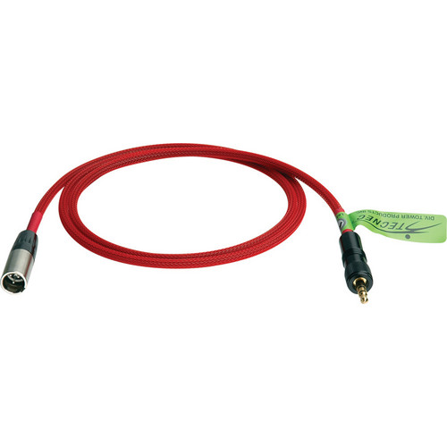 Laird Digital Cinema XLR Male to Mini Locking Plug Stereo Analog for Red Camera Cable - 1.5 Foot