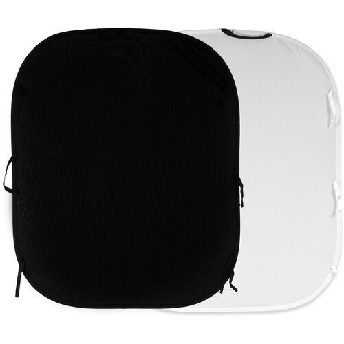 Manfrotto Collapsible Reversible Background (Black/White 6 x 7')