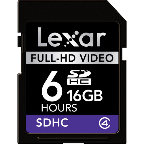 Lexar 16GB SDHC Memory Card Full-HD Video