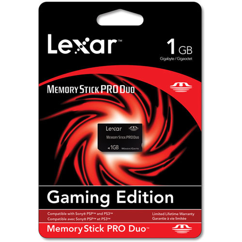 Lexar 1GB Gaming Edition Memory Stick PRO Duo MSDP1GB40658 B&H