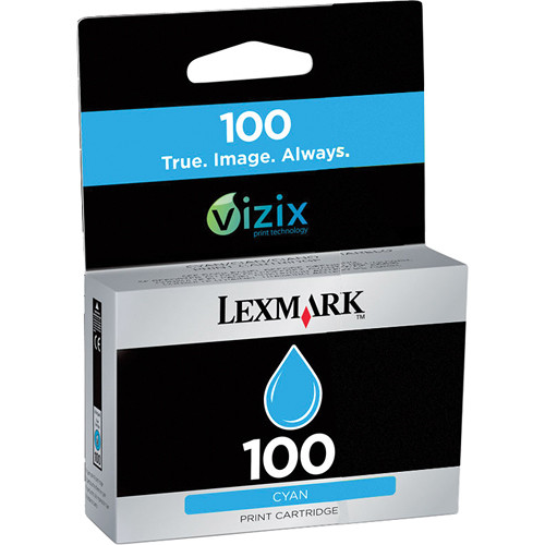 Lexmark 100 Cyan Return Program Ink Cartridge 14N0900 B&H Photo