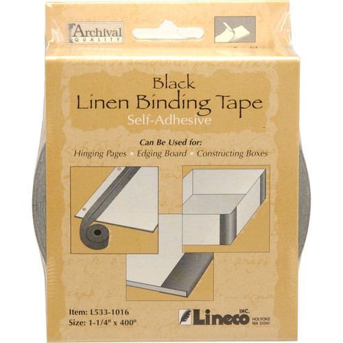 Lineco Linen Tape SelfAdhesive Black L5331016 B&H Photo