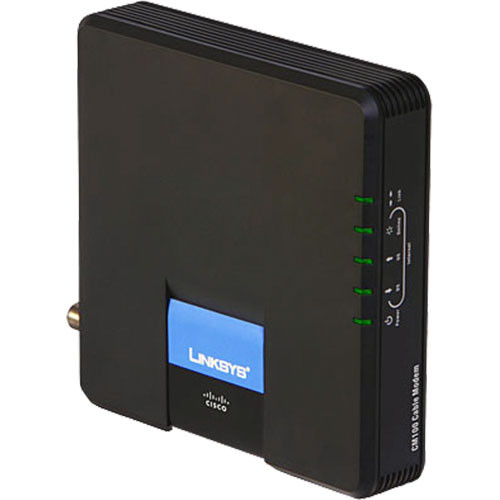 Linksys Cable Modem with USB and Connections CM100 B&H