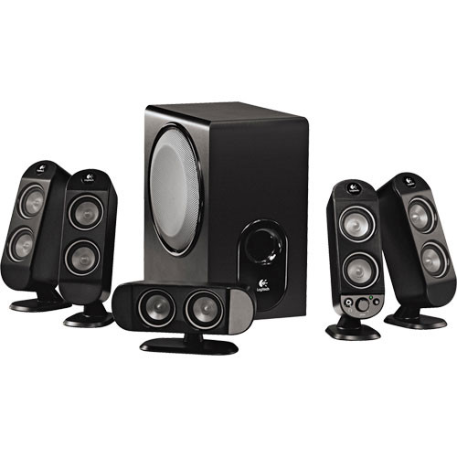 Logitech X-530 5.1 Speaker System (White Box) 970114-1403 B&H