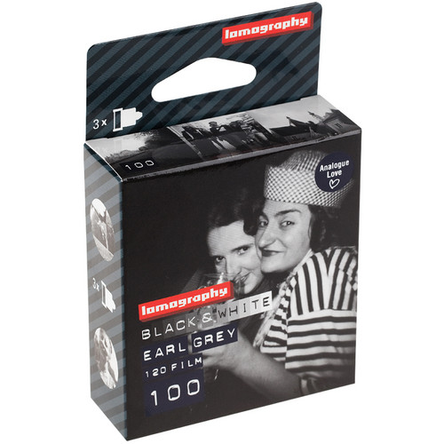 Lomography Earl Grey 100 Black and White Negative Film (120 Roll Film 3-Pack)