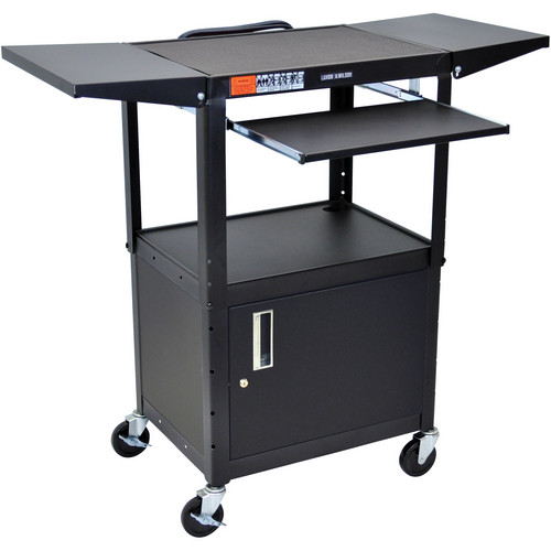 Luxor Adjustable Height Steel A/V Cart w