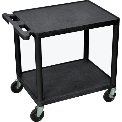 LUXOR LP26-B 26"H AV Cart - Two Shelves