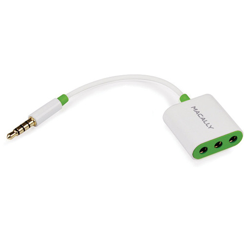 Macally 3Way Headphone Splitter Designed for iPhone, AUDIO3 B&H