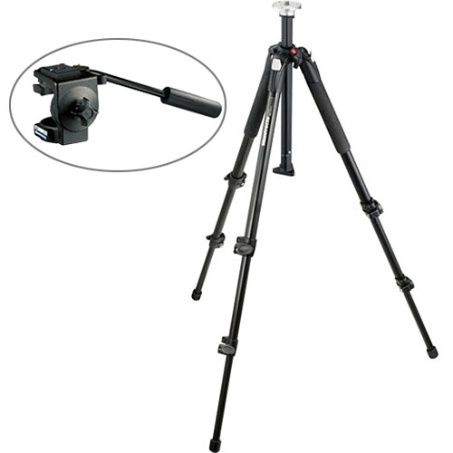 Manfrotto 055XB Tripod w/128RC Fluid Head B&H Photo Video