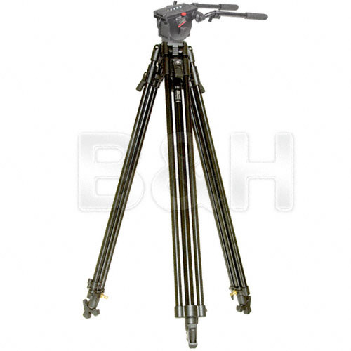 Manfrotto 3182 Tripod Legs (Black) with 516 Fluid Head B&H
