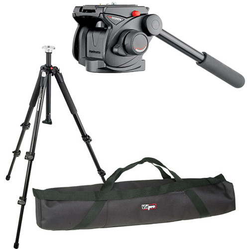 Manfrotto 503HDV Fluid Head w/055XB Pro Tripod & Case Kit