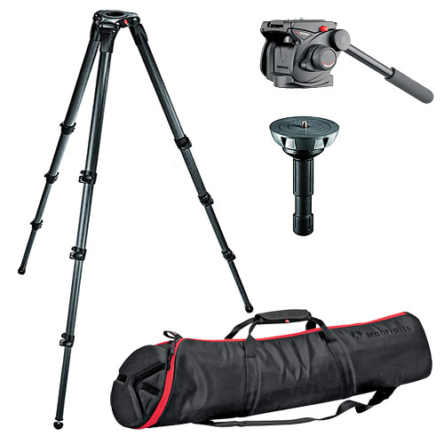 Manfrotto 503HDV Fluid Head w/536 3Stage Tripod & Case Kit