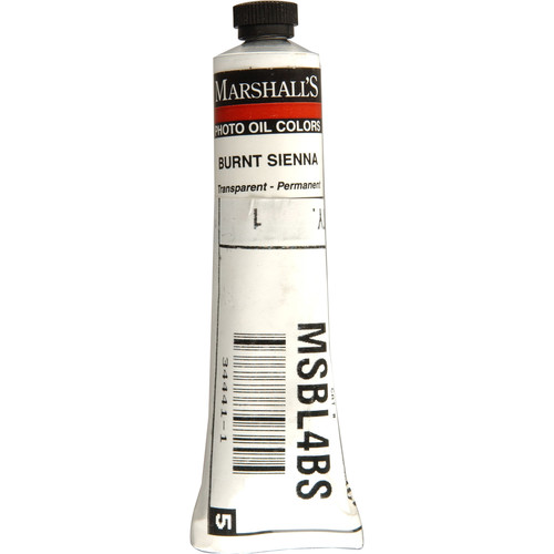 Marshall Retouching Oil Color Paint: Burnt Sienna - 3/4x4