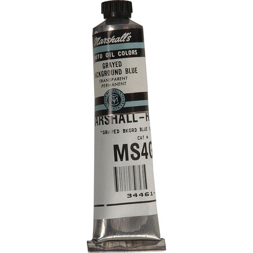 Marshall Retouching Oil Color Paint: Grayed Background Blue - 3/4x4