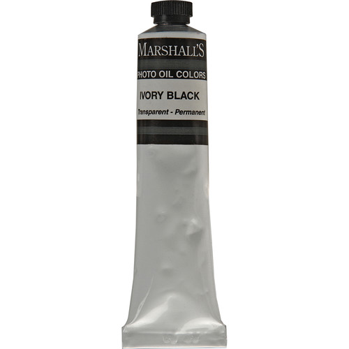 Marshall Retouching Oil Color Paint: Ivory Black - 3/4x4