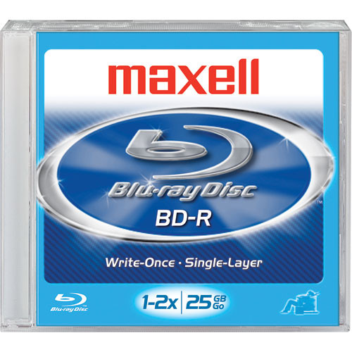 Maxell BDR Bluray Recordable Disc in Jewel Case 631001 B&H