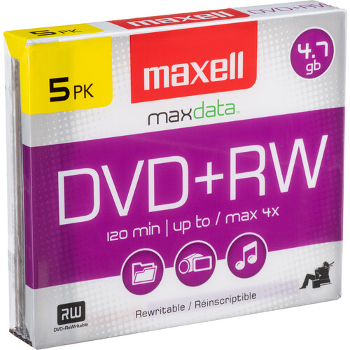 Maxell DVD+RW 4.7GB 4x Rewritable Record