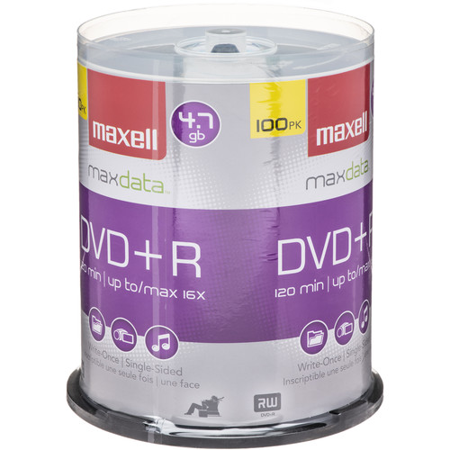 MAXELL 639016 4.7GB DVD+R SPINDLE
