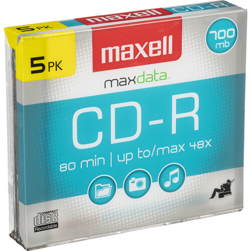 Maxell CD-R 48x Disc (5)