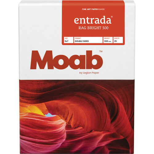 Moab Entrada Rag Bright 300 Paper (5 x 7