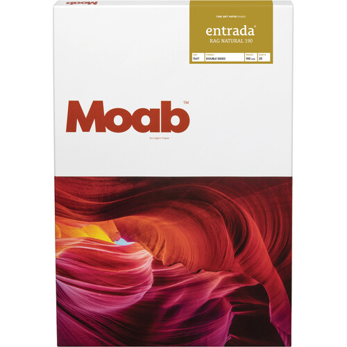 Moab Entrada Rag Natural 190 Paper (11 x