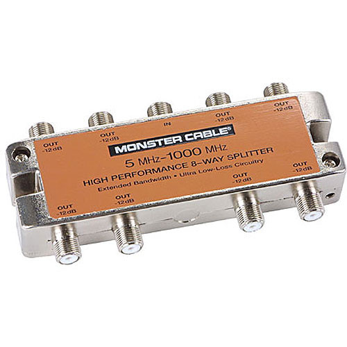 Monster Cable 8-Way RF Splitter 109689 B&H Photo Video