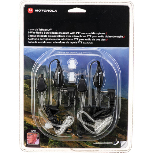 Motorola Pair of Push-To-Talk 2-Way Surv
