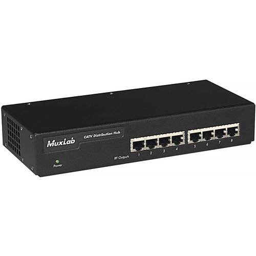 MuxLab 500301 CATV Distribution Hub (8 Ports 220-240V)
