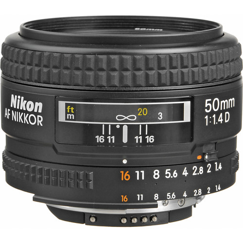 Nikon AF NIKKOR 50mm f/1.4D Autofocus Lens 1902 B&H Photo Video