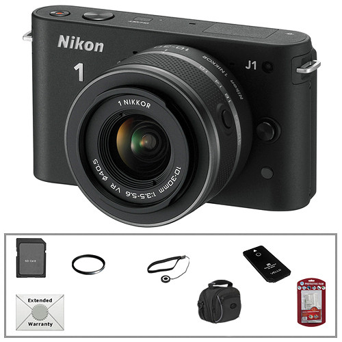Nikon 1 J1 Mirrorless Digital Camera with 1030mm VR Zoom Lens